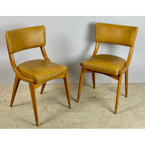 661 - TRADE ONLY, PAIR STYLISH DINING CHAIRS WITH BEN CHAIRS LABEL