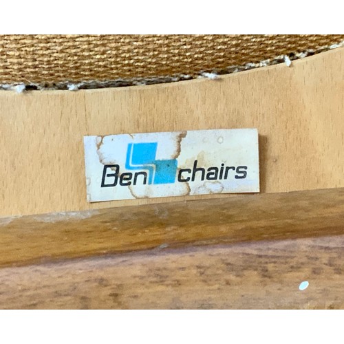 661 - TRADE ONLY, PAIR STYLISH DINING CHAIRS WITH BEN CHAIRS LABEL