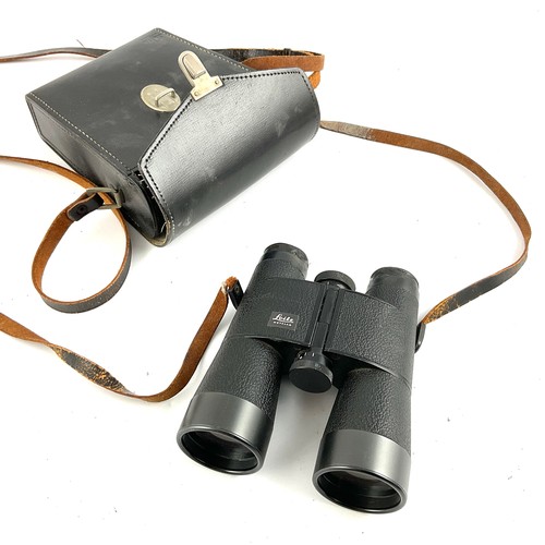 347 - PAIR OF LEITZ WETZLAR BINOCULARS, 10 x 40 TRINOVID, SERIAL NO.741528, CASED