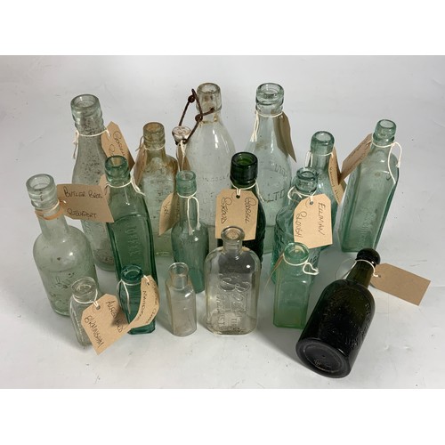 290 - VINTAGE POP, BEER & SIMILAR BOTTLES, 17 IN TOTAL, INC. LANE BROS LEDBURY, GODSELL STROUD, SIMPKISS B... 