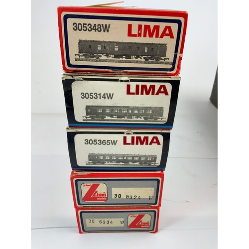 356 - LIMA, 5 BOXED MK1 COACHES , BR SR LIVERY