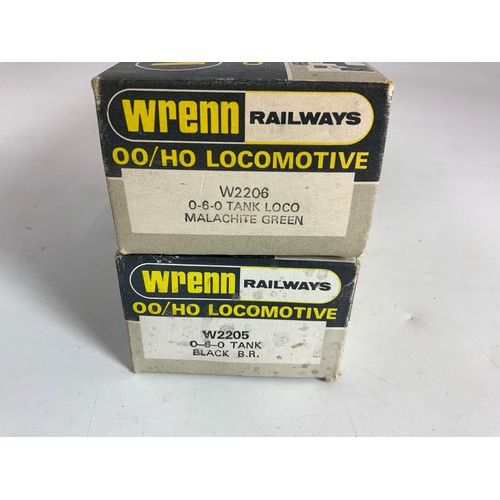 443 - WRENN TWO BOXED LOCOMOTIVES, W2205 0-6-0 TANK BR BLACK, 31337