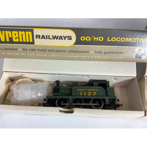 442 - TWO BOXED WRENN MODEL RAILWAY LOCOMOTIVES , W2207 0-6-0 TANK SR 1127, & W2216 0-6-2T 69550