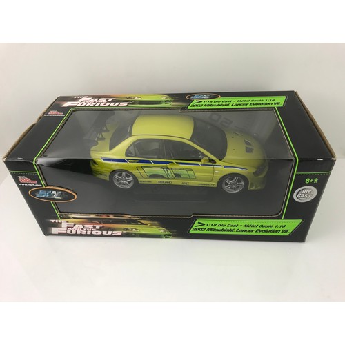 76 - 3 BOXED 1:18 SCALE JOY RIDE CARS, THE FAST & FURIOUS COLLECTION, 2003 SALEEN MUSTANG WITH ORIGINAL B... 