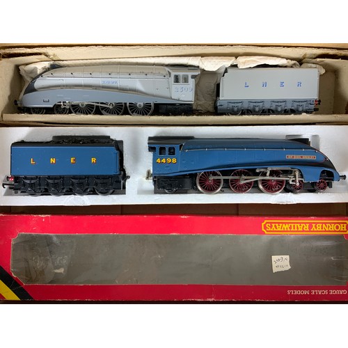 288 - TWO HORNBY LNER A4 LOCOMOTIVES, 4498 SIR NIGEL GRESLEY, GARTER BLUE, & 2509 SILVER LINK