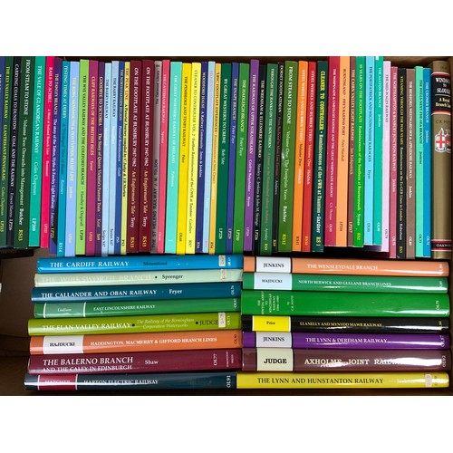 249 - RAILWAY BOOKS - A SUPER COLLECTION OF OAKWOOD PRESS TITLES, 17 HARDBACK & 53 P/B COVERS, A GOOD RANG... 