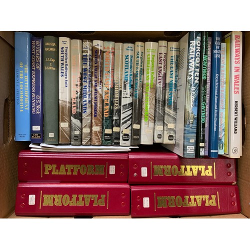 214 - RAILWAY BOOKS - DAVID & CHARLES RAILWAY TITLES,  REGIONAL FORGOTTEN RAILWAY SERIES, 11 TITLES, PLUS ... 