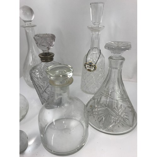 226 - MISC. DECANTERS ETC.