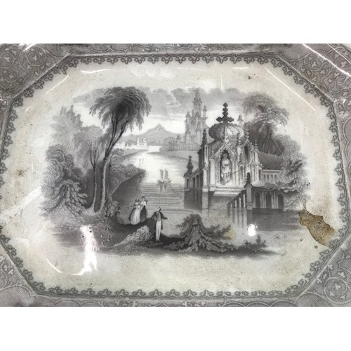 180 - TRANSFER WARE PLATE 45cm