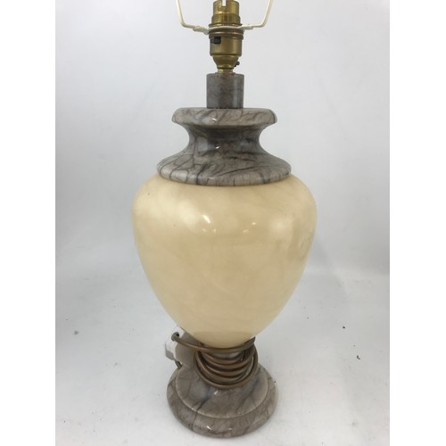 235 - TWO MARBLE TABLE LAMPS