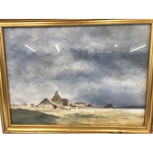 18 - WATERCOLOUR DEPICTING FARM SCENE