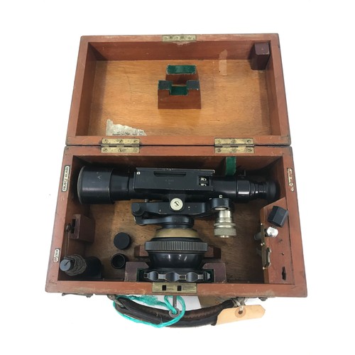 328 - HALL BRO SURVEYORS THEODOLITE IN FITTED CASE