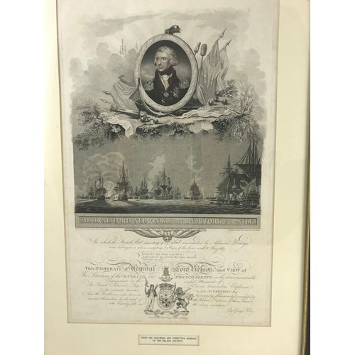 3 - ADMIRAL LORD HORATIO NELSON INTEREST - GEORGE RILEY (PUB.) - STIPPLE ENGRAVING WITH ETCHING BY PERCY... 