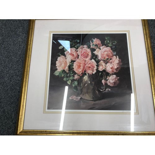 28 - MISC. FLORAL PICTURES AND PRINTS (5)