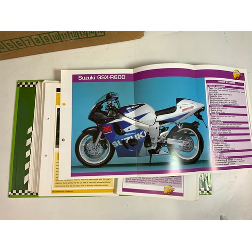 81 - A COLLECTION OF MEGA BIKE / GREAT BIKE MOTORCYCLE COLLECTION WITH INFORMATION FOLDERS