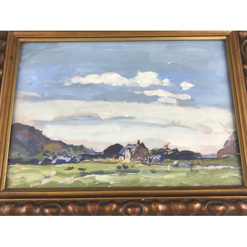 35 - M COONAN OIL PAINTING NORTH WALES SCENE 33cm x 23cm