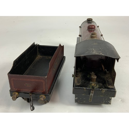 474 - A BOWMAN, UNBOXED 4-4-0 LIVE STEAM TENDER LOCOMOTIVE, LMS 13000, UNBOXED, NOT TESTED.