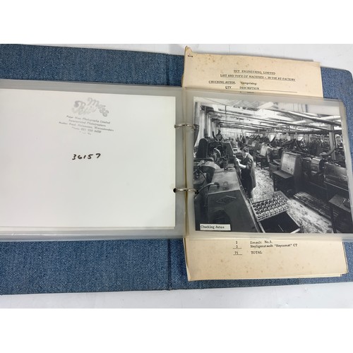 42 - NAT ENGINEERING BIRMINGHAM FOLDER OF EPHEMERA, FACTORY PHOTOGRAPHS, FOLDERS OF NEWER & REPRO TRANSPO... 