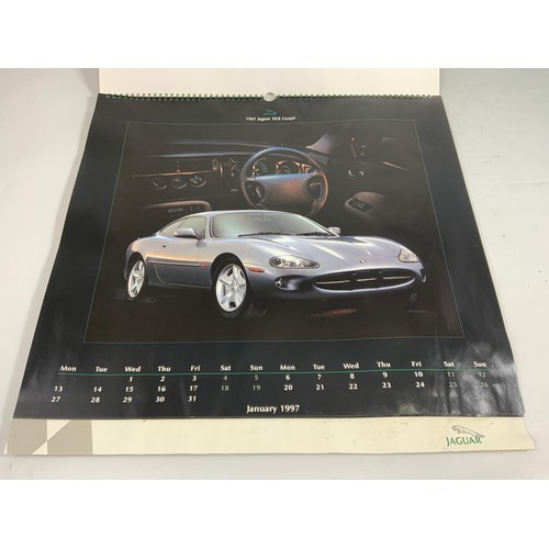 11 - JAGUAR CARS CALENDAR FOR 1997, SOME DAMP STAINING BOTTOM RHS