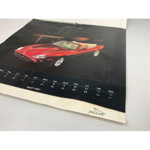 11 - JAGUAR CARS CALENDAR FOR 1997, SOME DAMP STAINING BOTTOM RHS