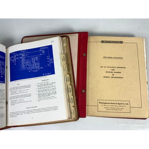 283 - TWO VOLUMES OF WESTINGHOUSE SIGNALLING INSTRUCTIONS, PAMPHLETS C. 1950