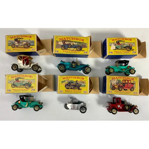 142 - MATCHBOX, BOXED YESTERYEARS X7 PLUS LATER Y8 & Y-10