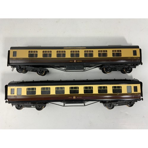 458 - 0 GAUGE MODEL RAILWAY COACHES, EXLEY O GAUGE TYPE K5 / W1 3RD CLASS CORRIDOR 8055, T/W EXLEY TYPE K6... 