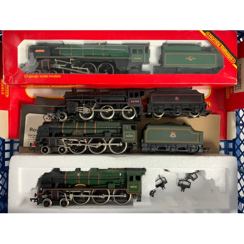 347 - HORNBY R063 BRITANNIA, BOXED, PLUS AIRFIX 46100 , LIMA 42700 & PART 46115