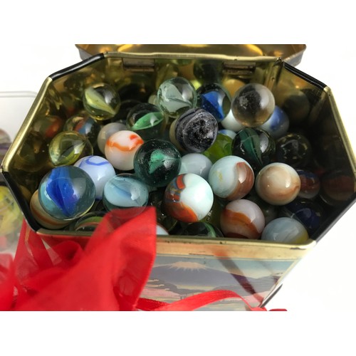 65 - QUANTITY OF MARBLES ETC