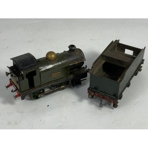 472 - HORNBY 0 GAUGE TANK LOCOMOTIVE, SPARES / REPAIR & A GWR TENDER,