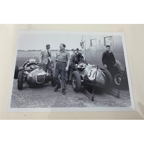 25 - PHOTO ALBUM WITH 37 B&W / COLOUR PHOTOGRAPHS RELATING TO SILVERSTONE BRITISH GRAND PRIX 1951, RAC. M... 