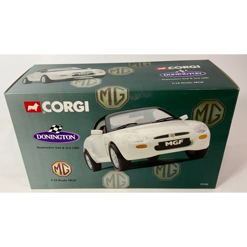 165 - CORGI BOXED 95100 DONNINGTON SEPTEMBER 1995 1:18 SCALE MGF