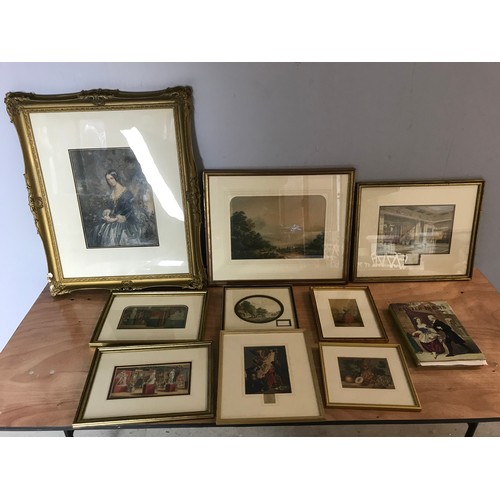 55 - COLLECTION OF ORIGINAL BAXTER PRINTS AND A BAXTER REFERENCE BOOK