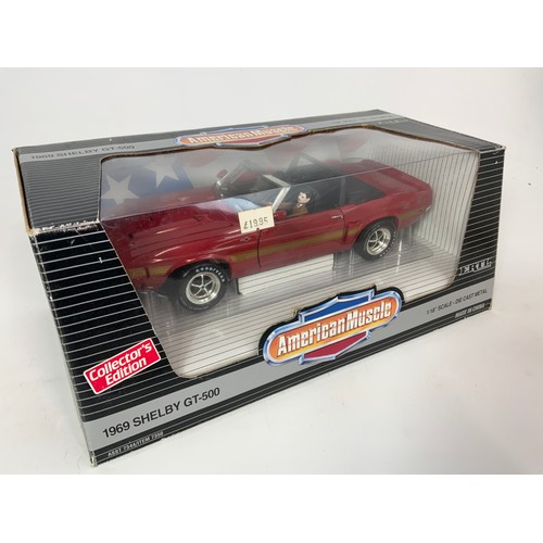 184 - 2 BOXED AMERICAN MUSCLE, ERTL, 1973 FIREBIRD TRANS AM, & A 1969 SHELBY GT-500