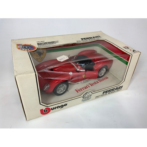 174 - BURAGO, A CARD BOXED, ROLLS ROYCE CAMARGUE, DIAMONDS 3001, PLUS 2 WHITE BOXED, FERRARI 250 TESTA ROS... 