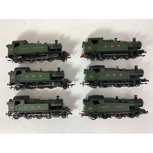 382 - GWR PRAIRIE & 0-6-2 TANK LOCOMOTIVES, BACHMANN & SIMILAR, 4550, 5531, 5555, 6676, 6600 & 5667