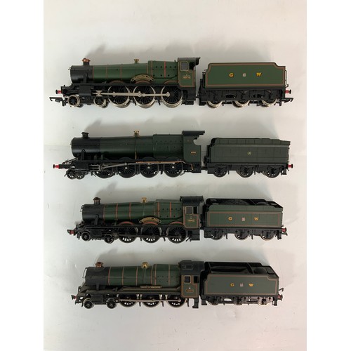 388 - 4 U/B GWR 00 SCALEM MODEL RAILWAY LOCOMOTIVES, EX LAYOUT, HELJAN NIGHT OWL 4704, DAPOL COUNTY, & 2 H... 