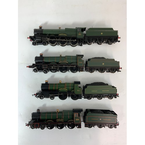 390 - MODEL RAILWAY LOCOMOTIVES, 4 U/B EX LAYOUT GWR LOCOMOTIVES, HARDWICK GRANGE, SAINT, COUNTY OF BEDFOR... 