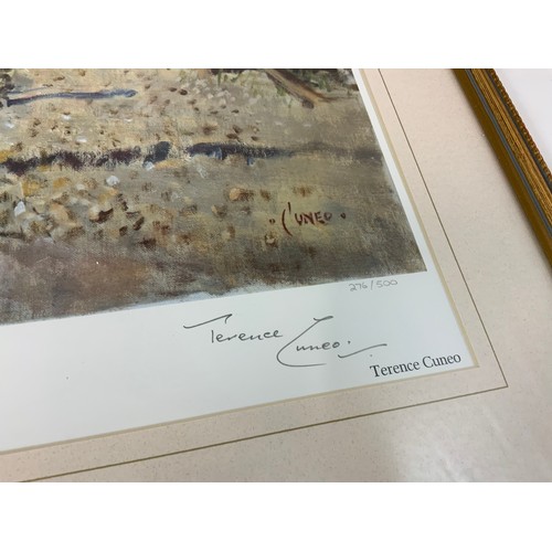 208 - TERENCE CUNEO SIGNED LIMITED EDITION FRAMED PRINT, STEAM IN THE ROCKIES, 276/500