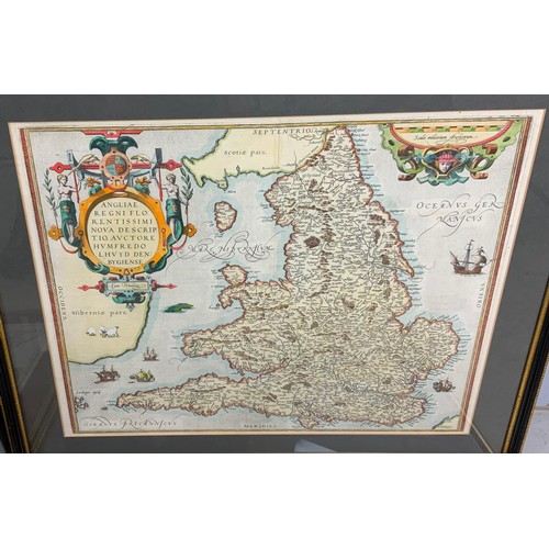 80 - MISC. FRAMED AND UNFRAMED OLD MAPS