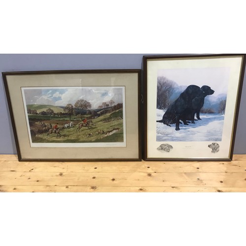 76 - MISC PICTURES & PRINTS, INC. A NIGEL HEMMING SIGNED PRINT, SIDE BY SIDE