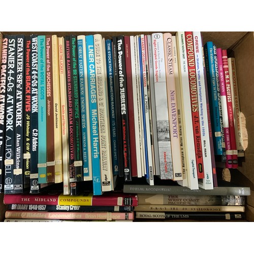 244 - RAILWAY BOOKS - 46 GOOD HARDBACK BOOKS MOSTLY LMS, MR INTEREST, OPC, SLP, IAN ALLAN, D&C. POWER OF J... 