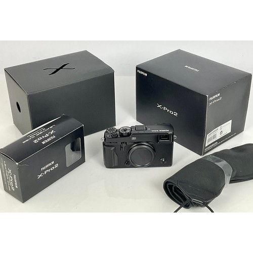 242 - FUJIFILM X-PRO2 CAMERA, ORIGINAL BOX AND BAG