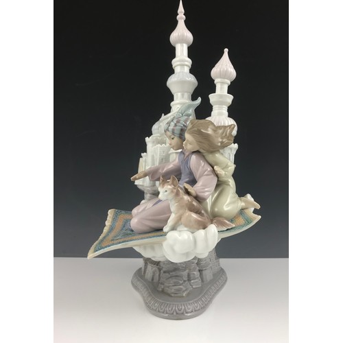 66 - RARE LARGE LLADRO DREAMS OF ALADDIN MODEL  6285 BOXED 41cm TALL