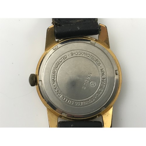 494 - GRADUS VINTAGE GENTS WRIST WATCH. WWII VICTORY MEDAL IN BOX, VARIOUS CUFFLINKS