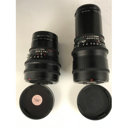 250 - HASSELBLAD LENSES INC. CARL ZEISS T* TELEPHOTO LENS, 250 mm 1:5.6, REMOVABLE HOOD, BLACK CAP AND LEN... 