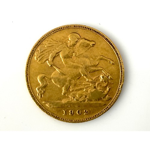 617 - EDWARD VII HALF SOVEREIGN, 1902