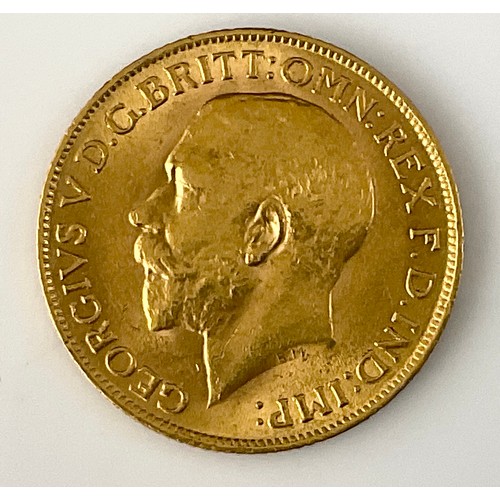 621 - GEORGE V GOLD SOVEREIGN, 1913