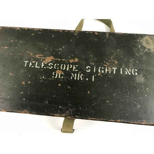 205 - MILITARY SIGHTING TELESCOPE No.9 MK. II IN CASE