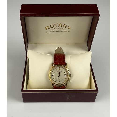 499 - GENTS ROTARY WRIST WATCH IN BOX TOGETHER WITH ONE OTHER VINTAGE WATCH